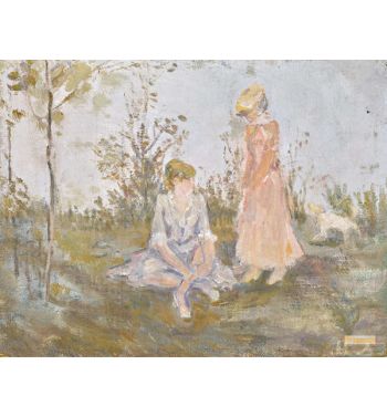 Jeunes Filles Au Bord de la Rivière