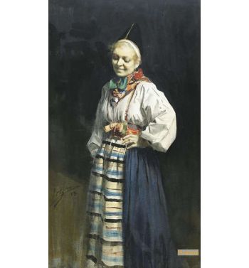 Dalecarlian Girl From Rättvik