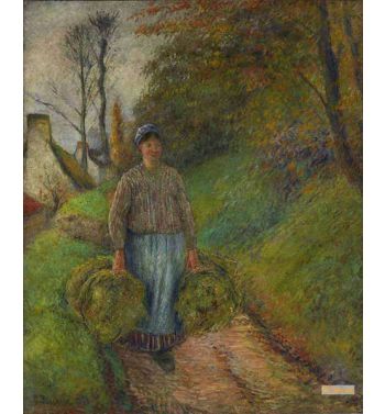 Peasants Bearers Of Two Balls Of Hay