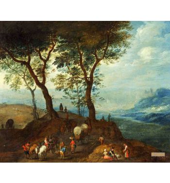 Landscape With Peasant Figures