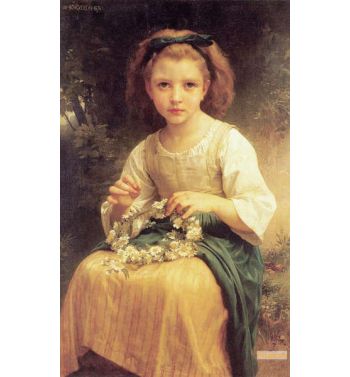 Child Braiding A Crown