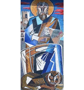 Mosaic At The Church Of St Mark Cortona Italy