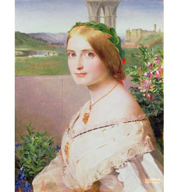 Portrait Of Adelaide Mary Mrs Philip Bedingfeld 1859