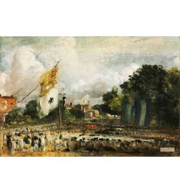 The Celebration In East Bergholt Of The Peace Of 1814 Concluded In Paris Between France And The Allied Powers