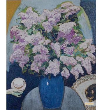 Lilacs With Cup Of Milk, 1909