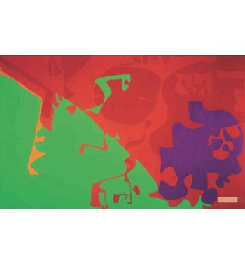 Big Complex Diagonal with Emerald and Reds March September