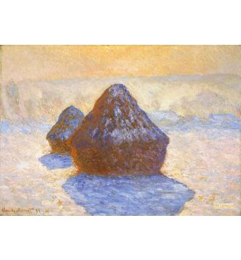 Haystacks White Frost Effect 1891