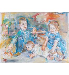 オスカー・ココシュカ（Oskar Kokoschka） - 手描きの写真 - 表現主義