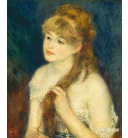 ピエール・オーギュスト・ルノワール 【 髪かざり 】 高級画集画 ピエール＝オーギュスト・ルノワール（Pierre-Auguste Renoir） - 有名