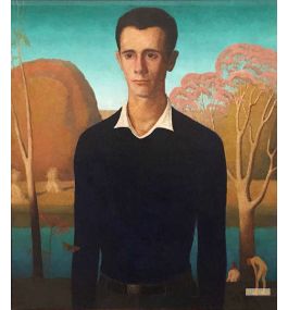 グラントウッド（Grant Wood） - キャンバス上の有名な絵画の複製