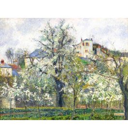 カミーユ・ピサロ (Camille Pissarro)プラムの花咲く樹 カミーユ・ピサロ（Camille Pissarro） - 手描きの絵 - 印象派、現代
