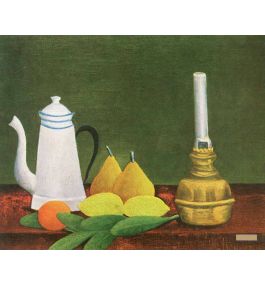 フランスの画家ラヤ・ソーキン ヴィンテージの静物画　1950年代 アンリ・ジュリアン・フェリックス・ルソー（Henri Julien Félix