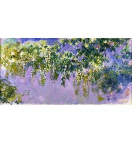 Claude Monet - Hand Painted Oil Reproductions on Canvas - Impressionism,  Modern Art, Realism - Large Size Custom Paintings - Wisteria 1917-1920