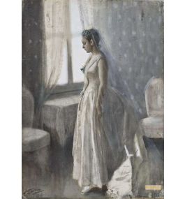 他界した嫁との思ひ出シリーズ！アントンピック 3Dアート 絵画！ アンダース・ゾーン（Anders Zorn） - 油絵 絵画 - 印象派 - 大型