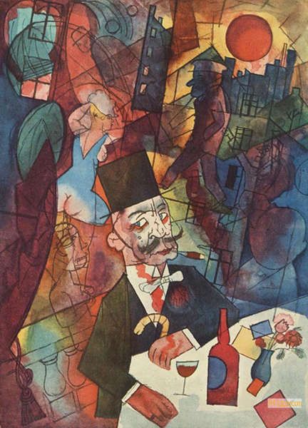ジョージ・グロス（George Grosz） - 肉筆複製画模写 - 新即物主義