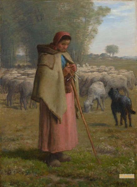 ジャン＝フランソワ・ミレー（Jean Francois Millet） - 絵画 洋画