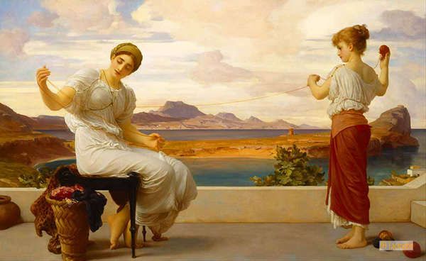 フレデリック・レイトン （Frederic Leighton） - 博物館品質手描きの