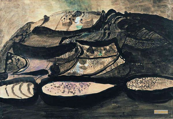 グラハム・サザーランド(Graham Sutherland) - キャンバスに手描きの グラハム・サザーランド(Graham Sutherland) - キャンバスに手描きの