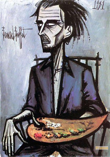 ベルナール・ビュフェ（Bernard Buffet） - キャンバス上の傑作絵画