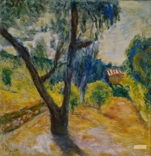 ボナール・ピエール、オリーブの樹、希少画集画、新品高級額装付 ピエール・ボナール（Pierre Bonnard） - 世界の複製名画 - ポスト