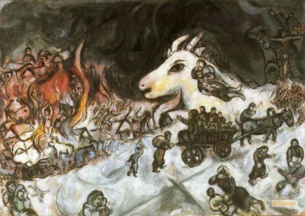 シャガール（Chagall） - 有名画家の複製画 - ナイーブアート、シュル 