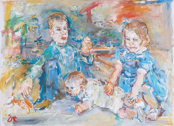オスカー・ココシュカ（Oskar Kokoschka） - 手描きの写真 - 表現主義