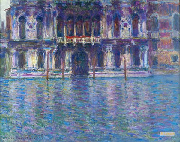 クロード・モネ、【コンタリーニ宮】、希少画集画、新品高級額・額装付 クロード・モネ（Claude Monet） - 油絵 絵画 - 印象派、現代美術