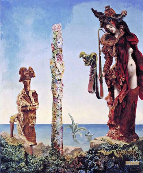 マックス・エルンスト（Max Ernst） - 名画 手書き-キャンバスの油絵