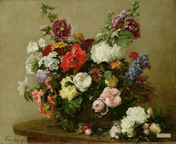 アンリファンタンラトゥール（Henri Fantin-Latour） - 名作 油彩画