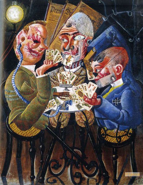 オットー・ディクス（Otto Dix） - 肉筆複製画模写 - - 大型カスタム