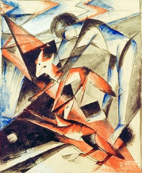 marks.art 絵画　絵　アート フランツ・マルク（Franz Marc） - キャンバス上の有名な絵画の複製