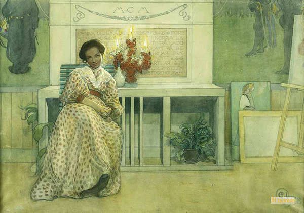 カール・ラーション（Carl Larsson） - 西洋の名画 複製画 - アーツ