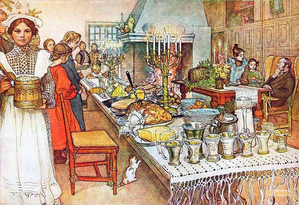 カール・ラーション（Carl Larsson） - 手描きの写真 - アーツアンド