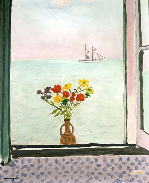 アルベール・マルケ、「La Goulette」、海外版超希少レゾネ、新品額付 アルベールマルケ（Albert Marquet） - 複製画 油絵 - フォーヴィスム