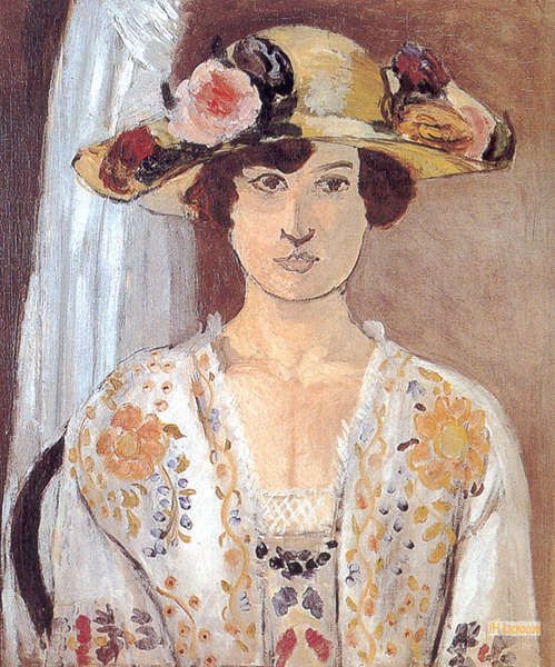 画家 マティス帽子 アンリ マティス 絵 女性 アンリ・マティス 帽子の女