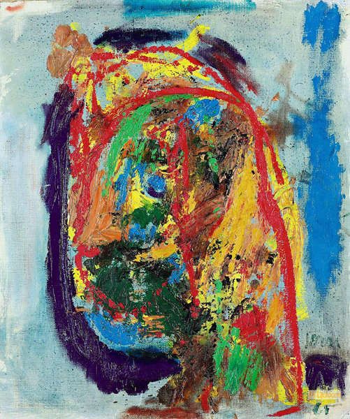 油絵複製画　② アスガー・ヨルン（Asger Jorn） - キャンバス絵画複製 - 現代美術