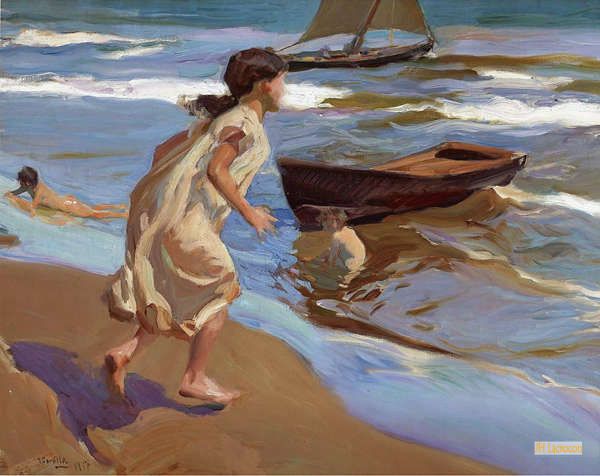 Joaquin Sorolla - Olieverf-Schilderij op Doek - Impressionisme