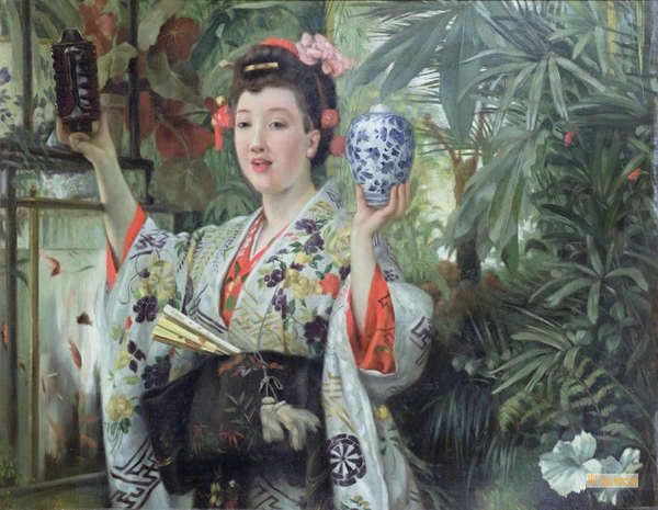 ジェームズ・ティソ（James Tissot） - キャンバスに手描きのレプリカ