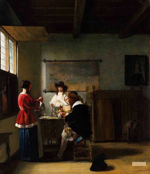 ピーテル・デ・ホーホ（Pieter de Hooch） - 現代アート 絵画(美術品