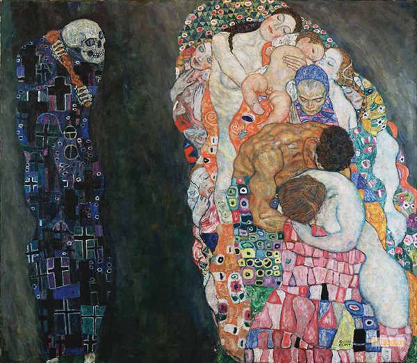 グスタフ・クリムト（Gustav Klimt） - キャンバス上の複製油絵