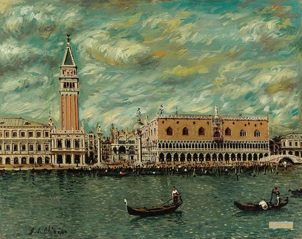 ジョルジョ・デ・キリコ（Giorgio de Chirico） - 絵画油絵 肉筆