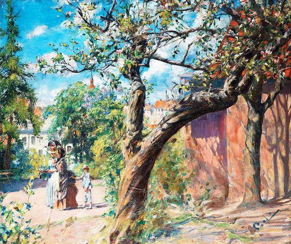 カール・ラーション（Carl Larsson） - キャンバス上の有名な油絵の