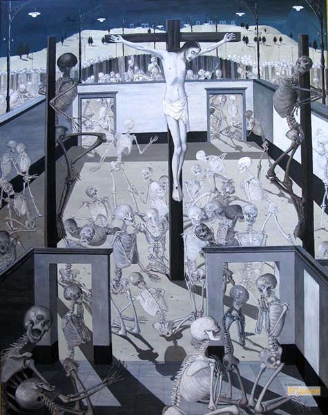 ポール・デルヴォー（Paul Delvaux） - 油絵 複製画 - シュル
