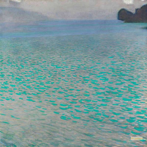 グスタフ・クリムト 「 水辺の城 」 複製画 油彩画 風景画 クリムト