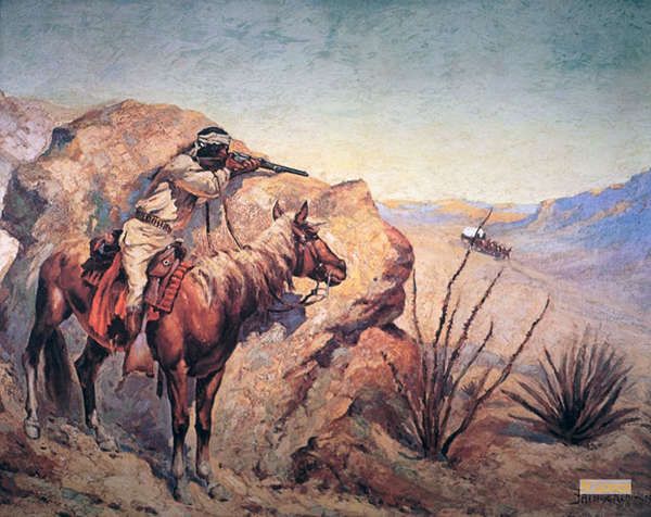 フレデリック・レミントン（Frederic Remington） - キャンバス上の