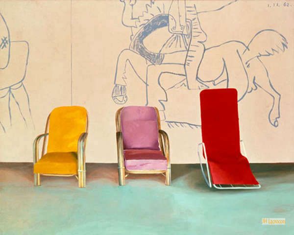 ホックニー（Hockney） - 絵画 油絵 油彩画 複製画 - キュービズム
