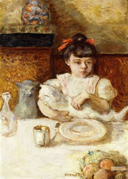ピエール・ボナール（Pierre Bonnard） - キャンバスに手描きの